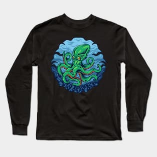 Octopus Monster Kraken Deep Sea Long Sleeve T-Shirt